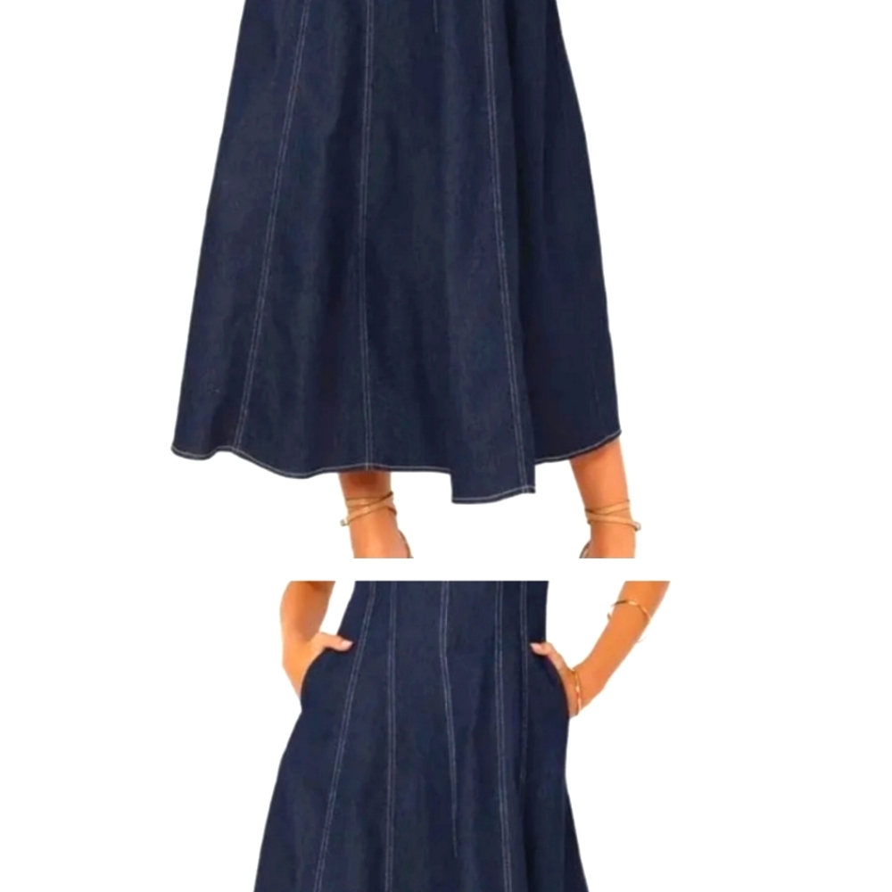 Petal and Pup Callum Maxi Denim Dress